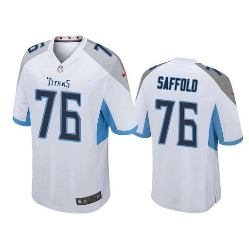 Men Tennessee Titans 76 Rodger Saffold Nike White Game NFL Jersey